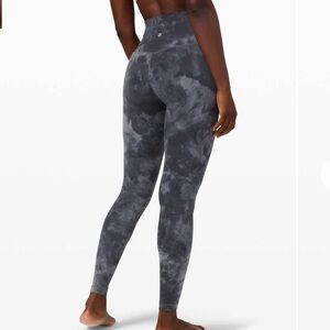 Lululemon Align Pant 28" Size Diamond Dye Pitch Grey Soft Nulu Athleisure Yoga